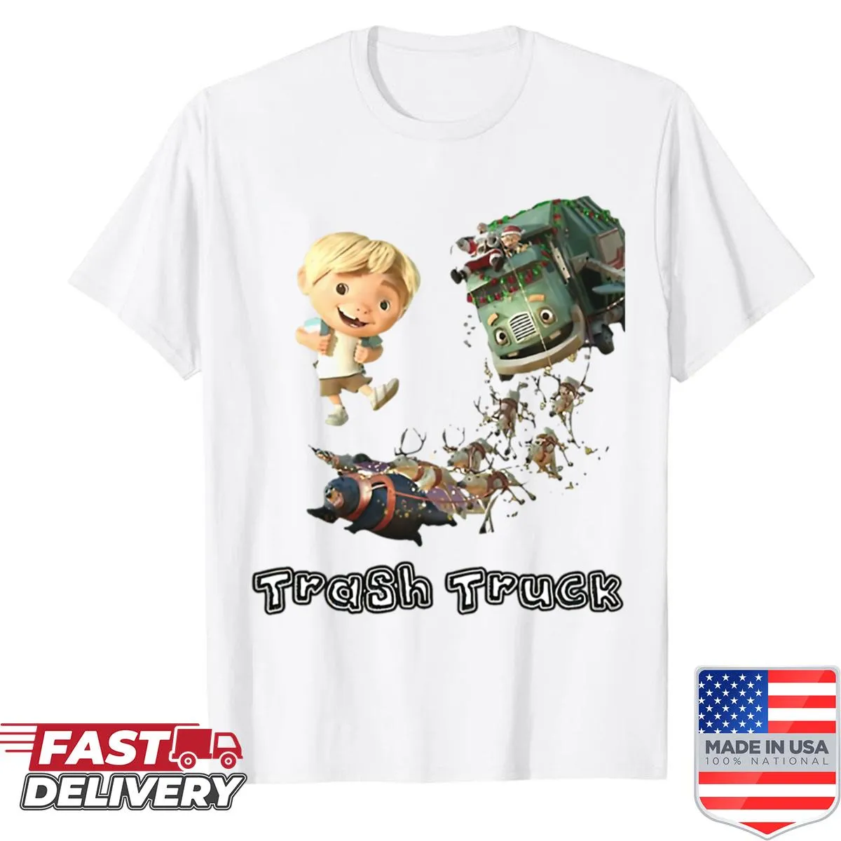 Vintage-style kids shirt featuring Cars logos from the animated series