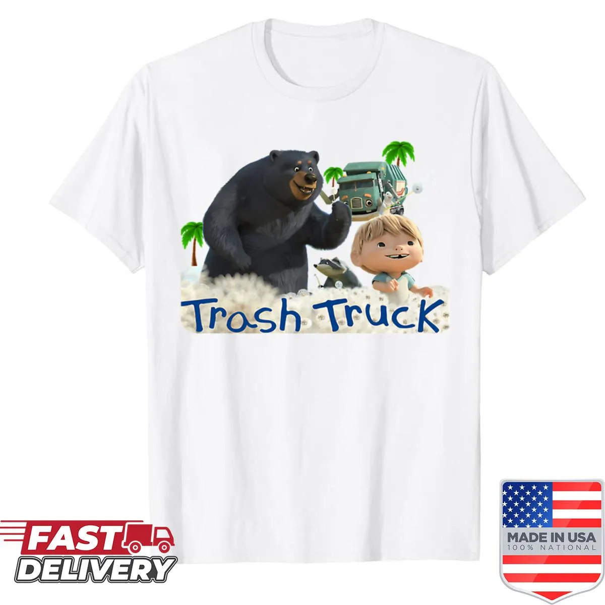 Vintage logo from Cars cartoon on kids T-shirt