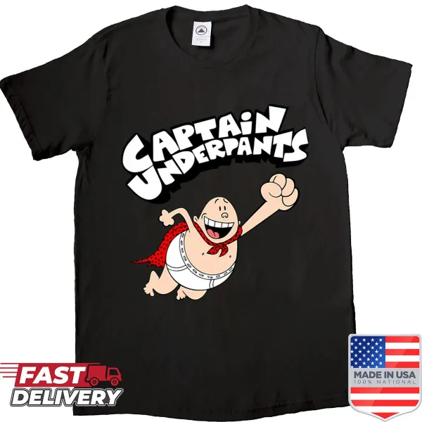Cartoon comic strip superhero shirt with whimsical designs