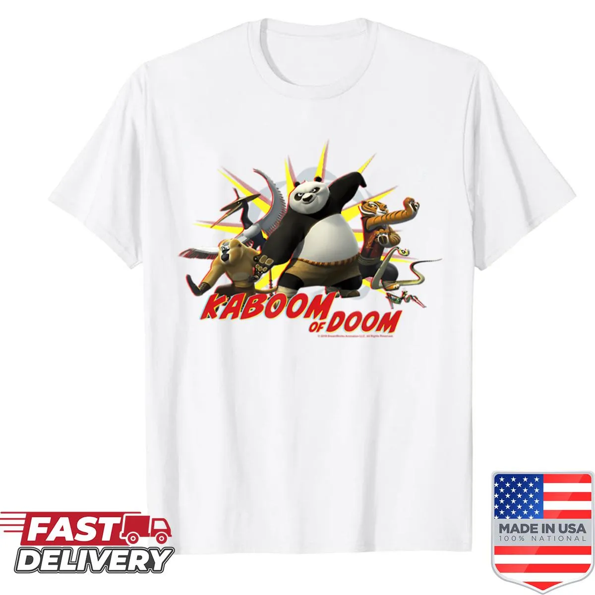 Cartoon bear in martial arts outfit with humorous design