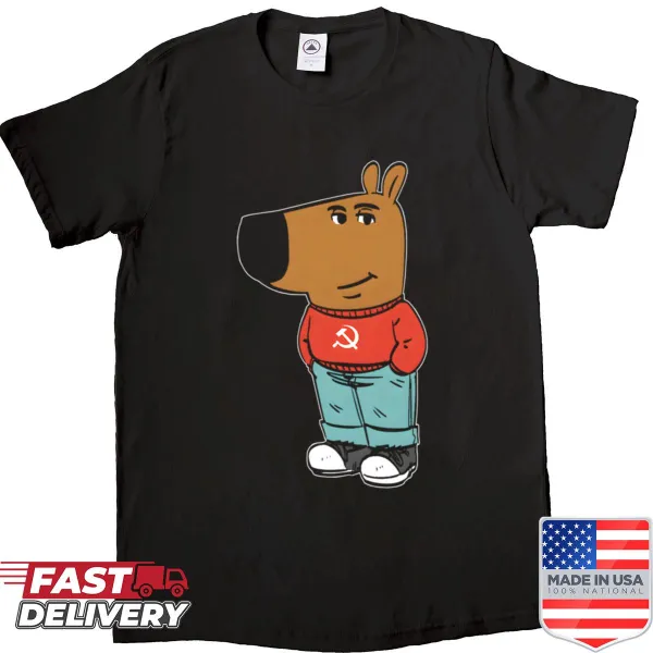 Cartoon shirt featuring a chill communist character