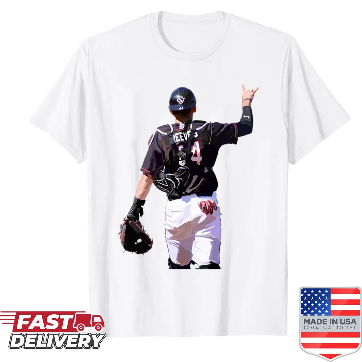 Minimalist Dalton Reeves shirt with clean illustration design