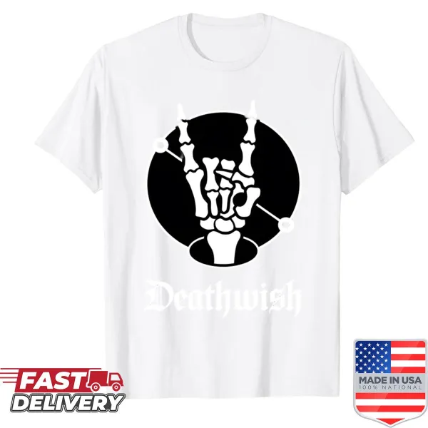 Shirt featuring a dynamic design inspired by Deathwish band
