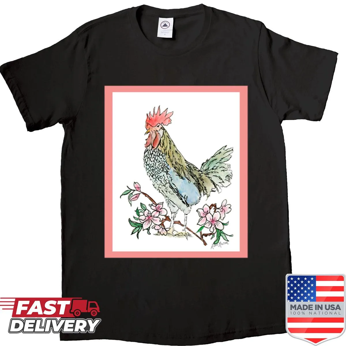 Shirt featuring Delaware's state bird and flower design