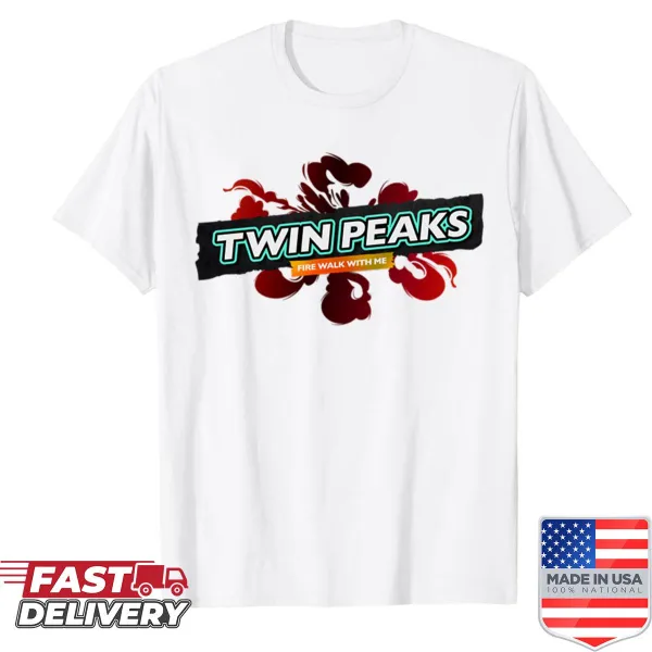 Shirt referencing Disco Elysium and Twin Peaks with distinct illustrations