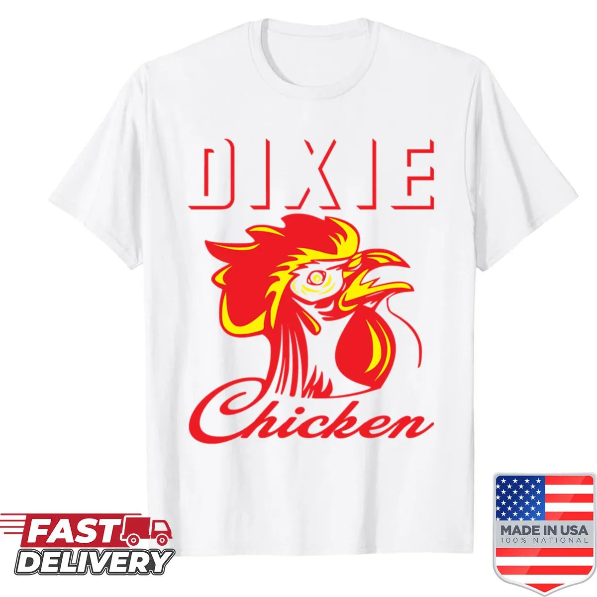 Dixie Chicken T-shirt celebrating Southern culture and music