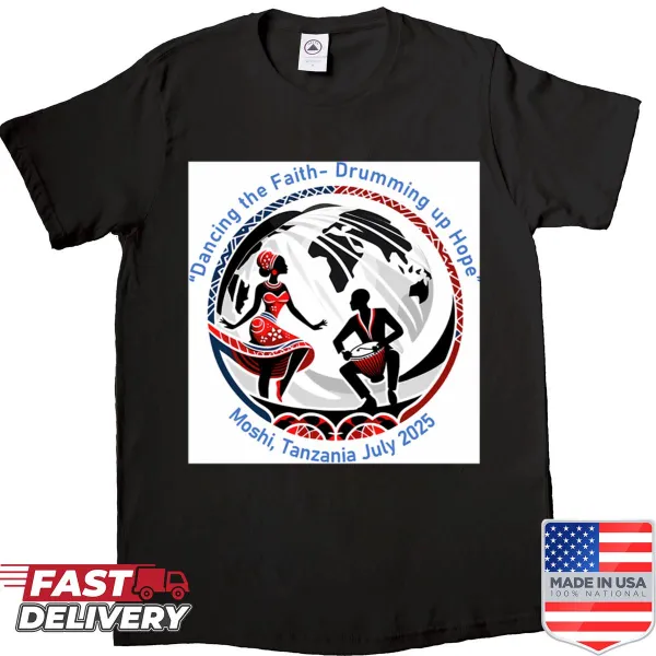 Playful Dwf Moshi shirt with food theme