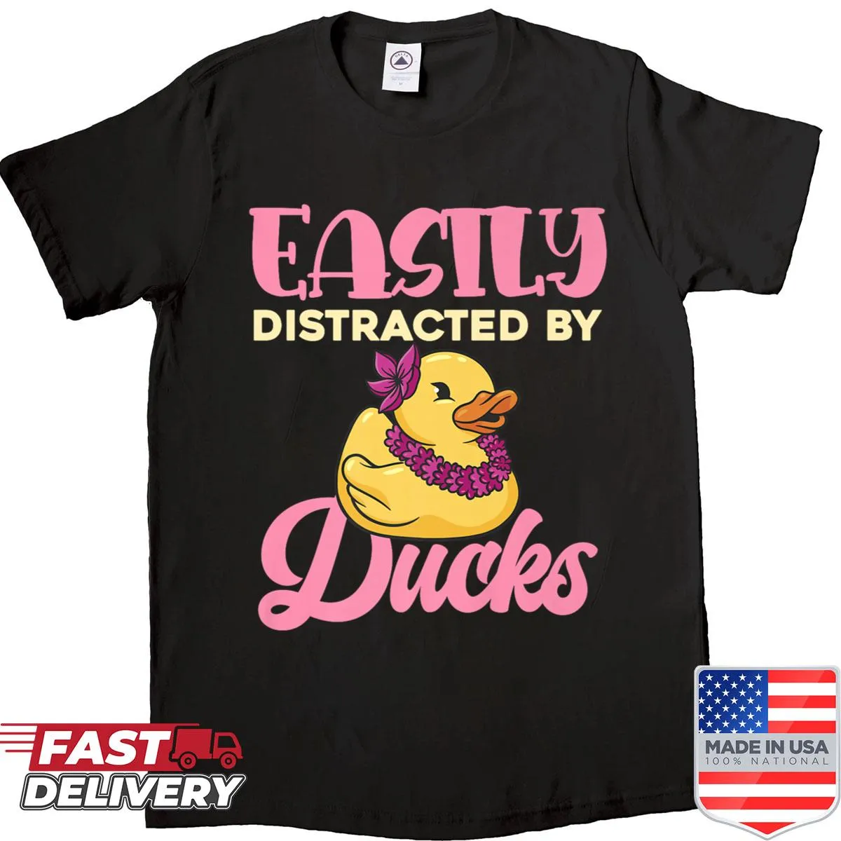Cute humor shirt about being distracted by ducks