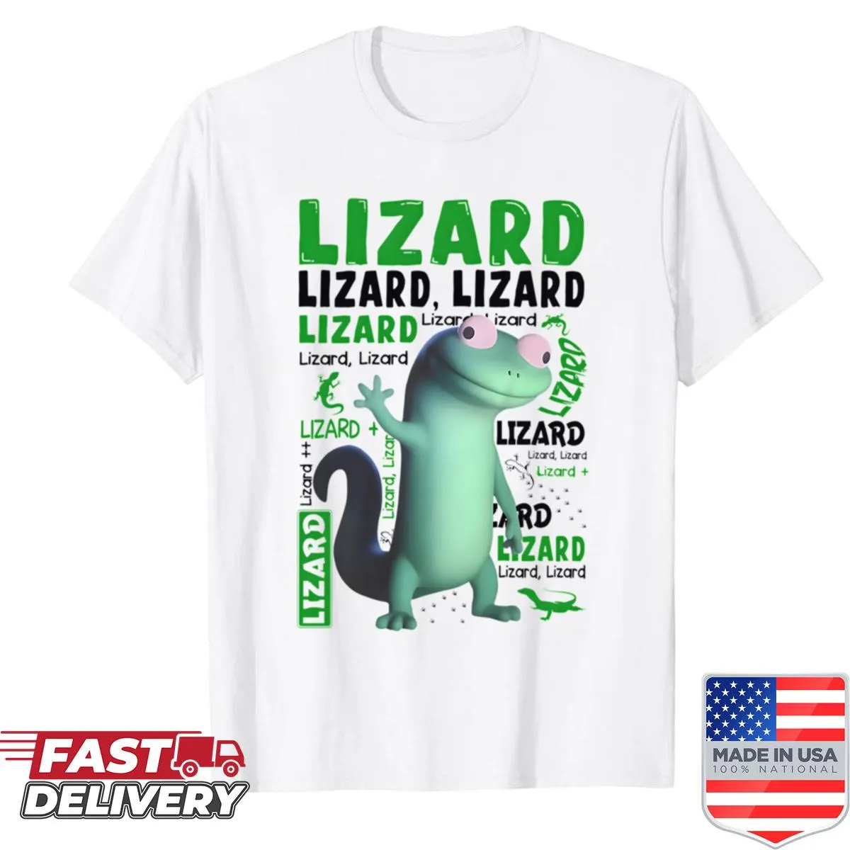 Funny meme t-shirt featuring Elio the lizard and humorous text