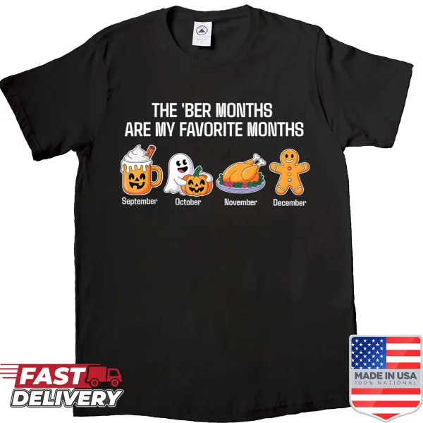 Minimalist design shirt celebrating fall and winter