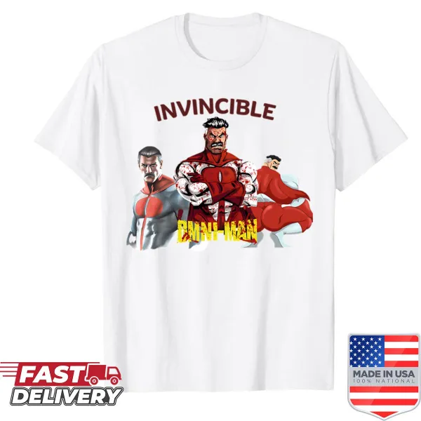 Cartoon superhero dad shirt for fathers