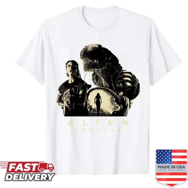 Vintage Halloween logo graphic on a horror-themed shirt