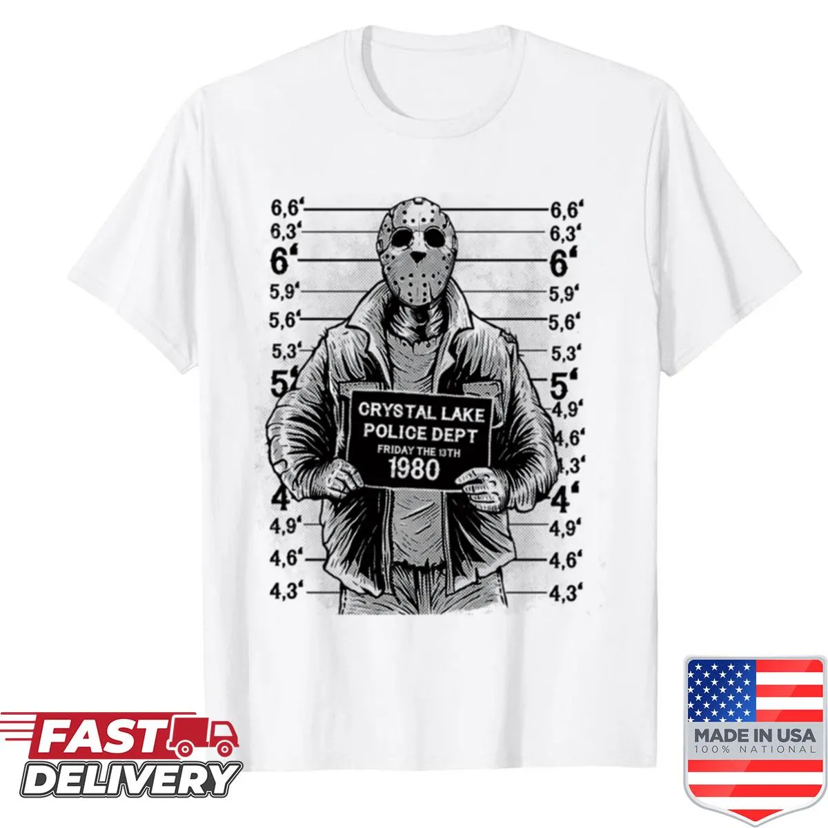 Vintage logo T-shirt featuring classic horror film design