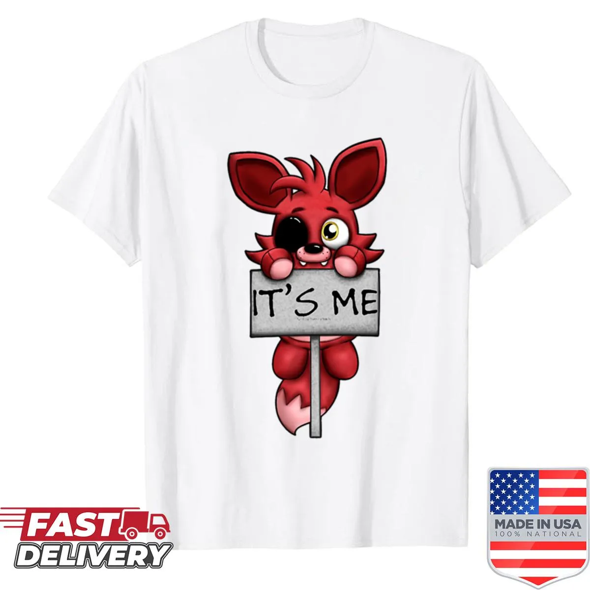 Fnaf Foxy meme shirt with a cartoon design