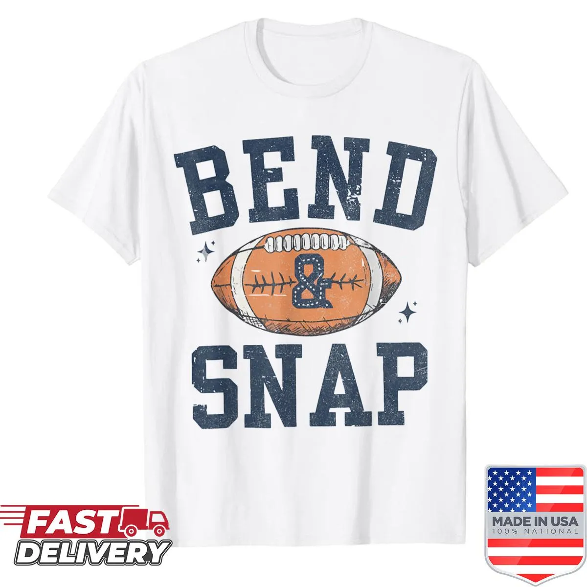 Cute typography football design on a game day T-shirt