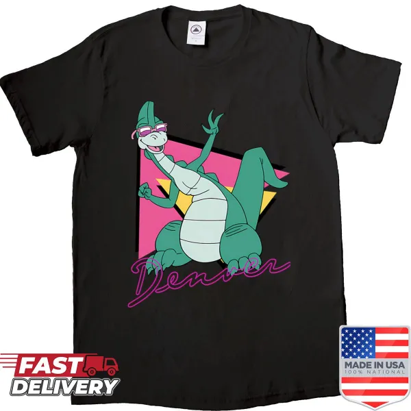 Vintage cartoon dinosaur design shirt for kids