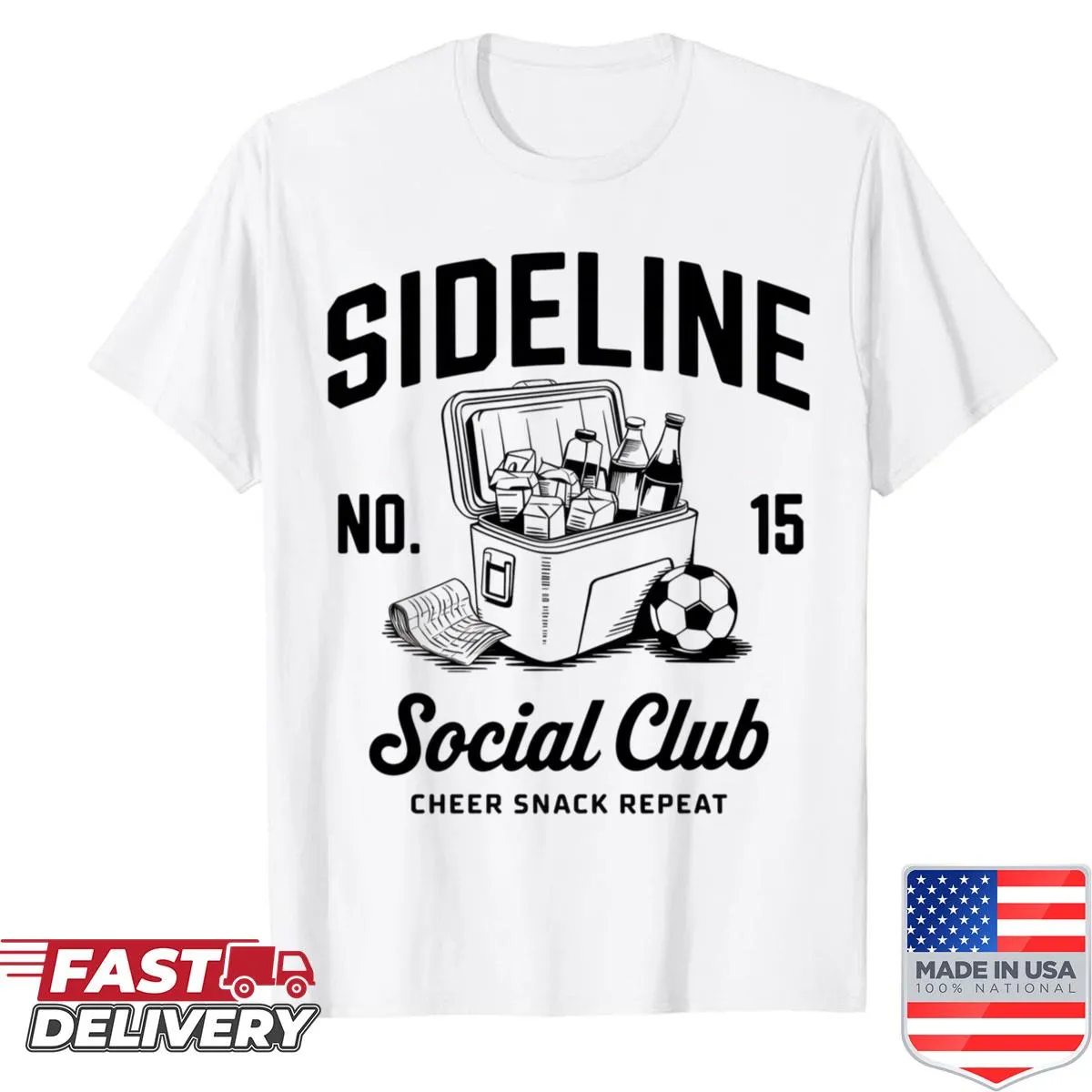 Bold typography shirt celebrating game day excitement