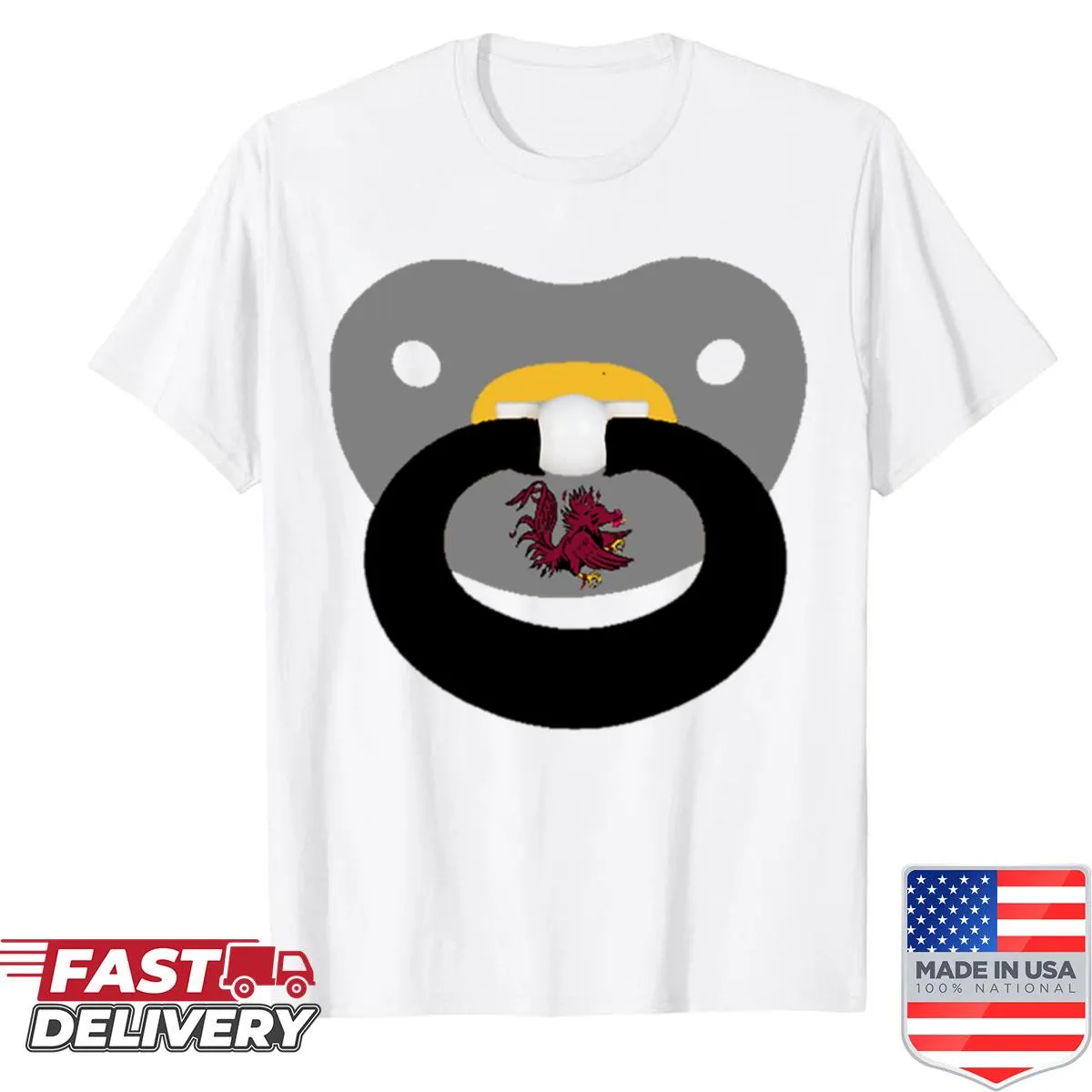 Oversized shirt for kids featuring a playful Gamecock design