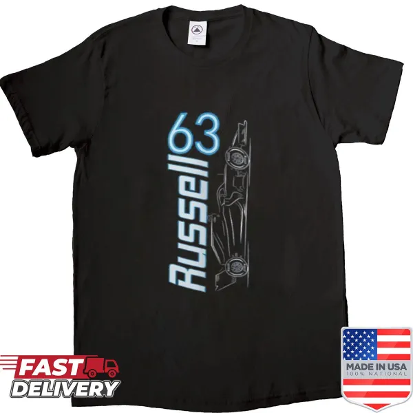 George Russell logo shirt featuring the number 63