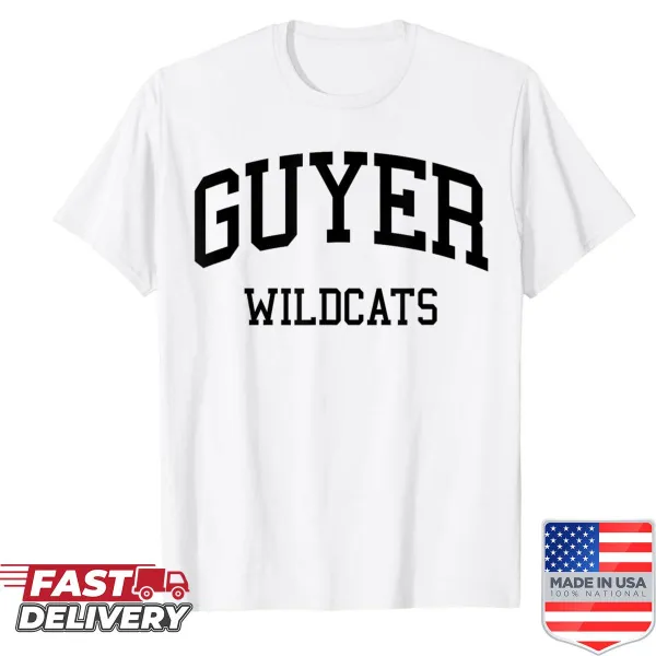 Retro Guyer High School shirt featuring classic logo design