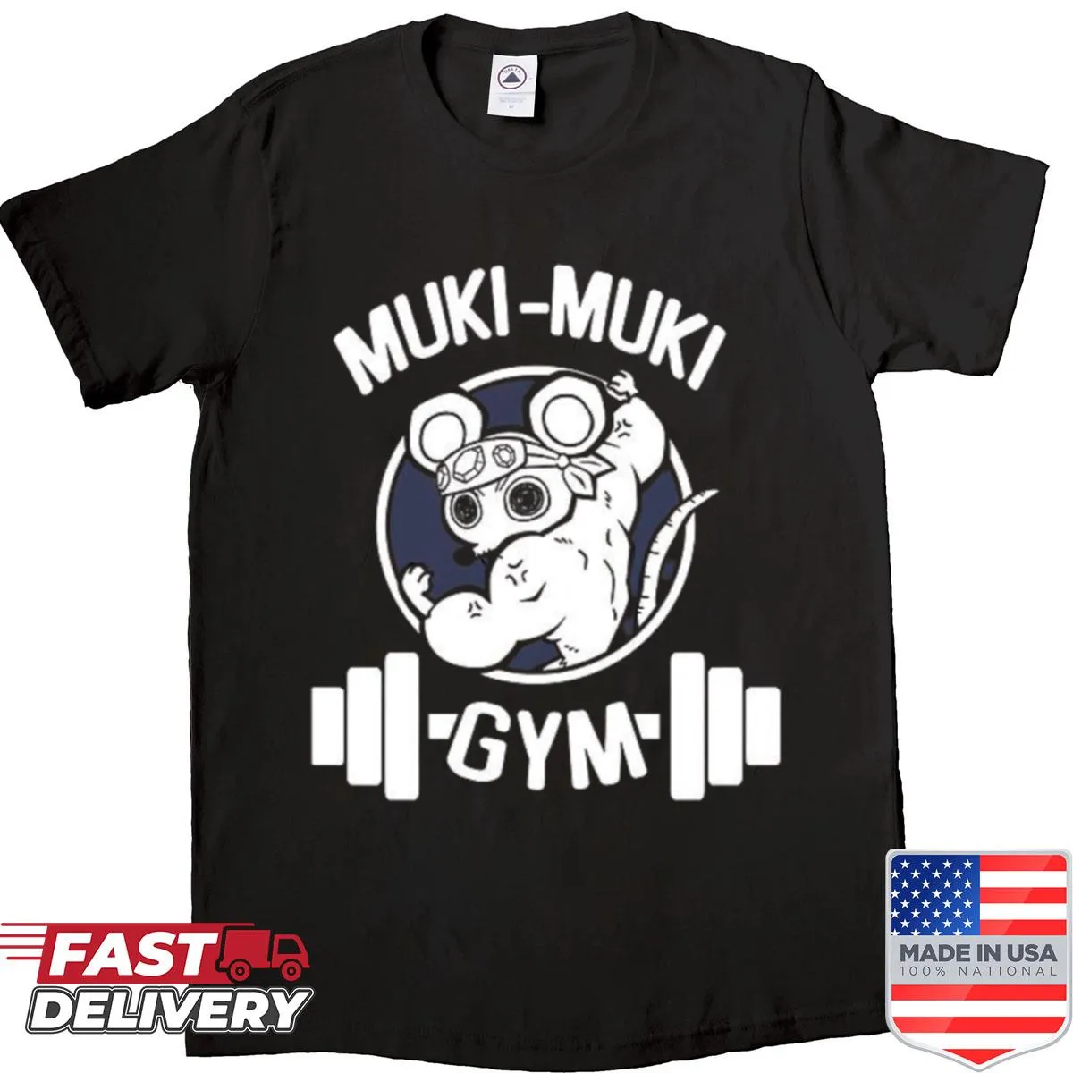 Bold typography Gym Rat t-shirt for fitness enthusiasts