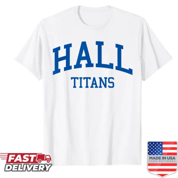 Retro Hall High School shirt featuring vintage logo design