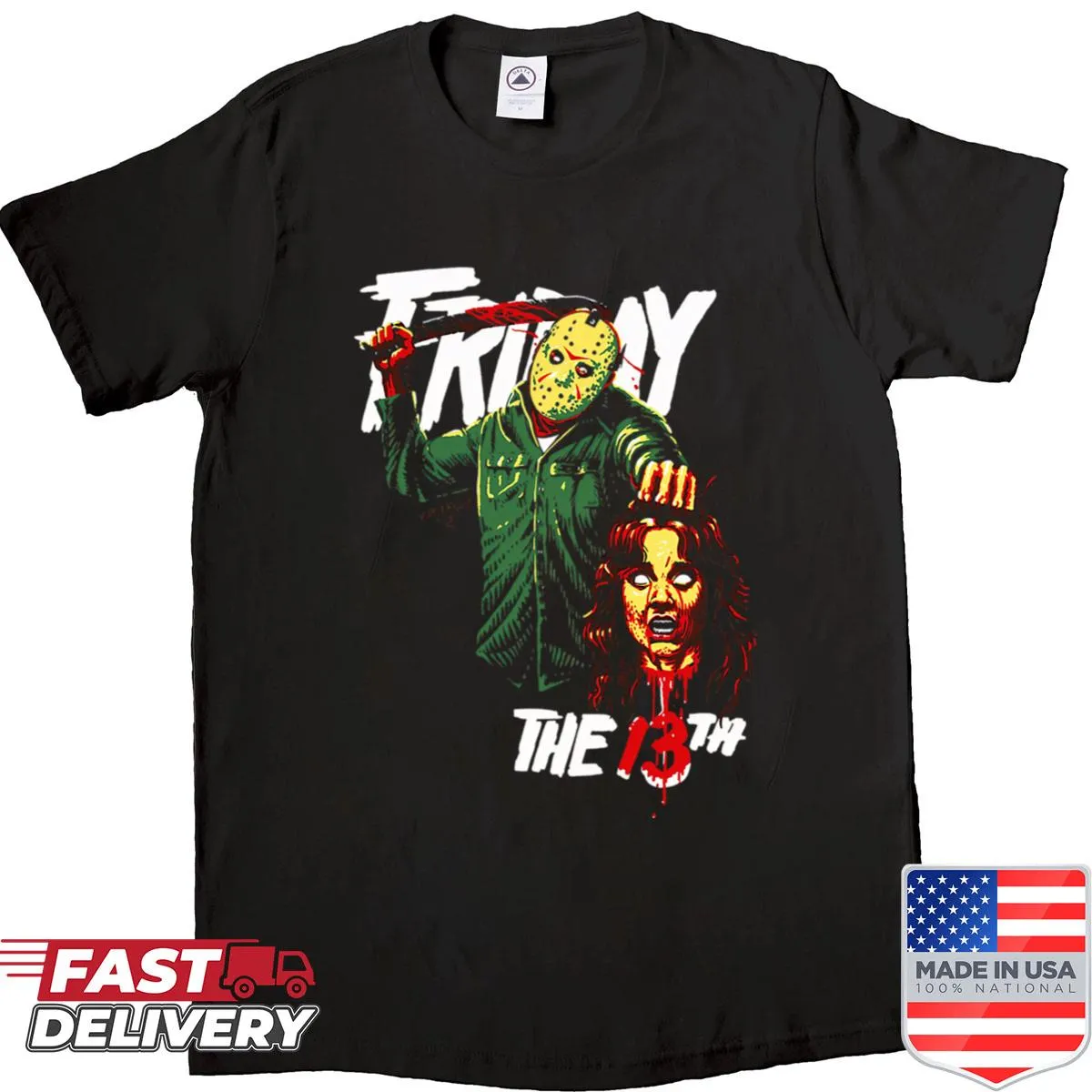 Vintage horror movie logo T-shirt for Halloween