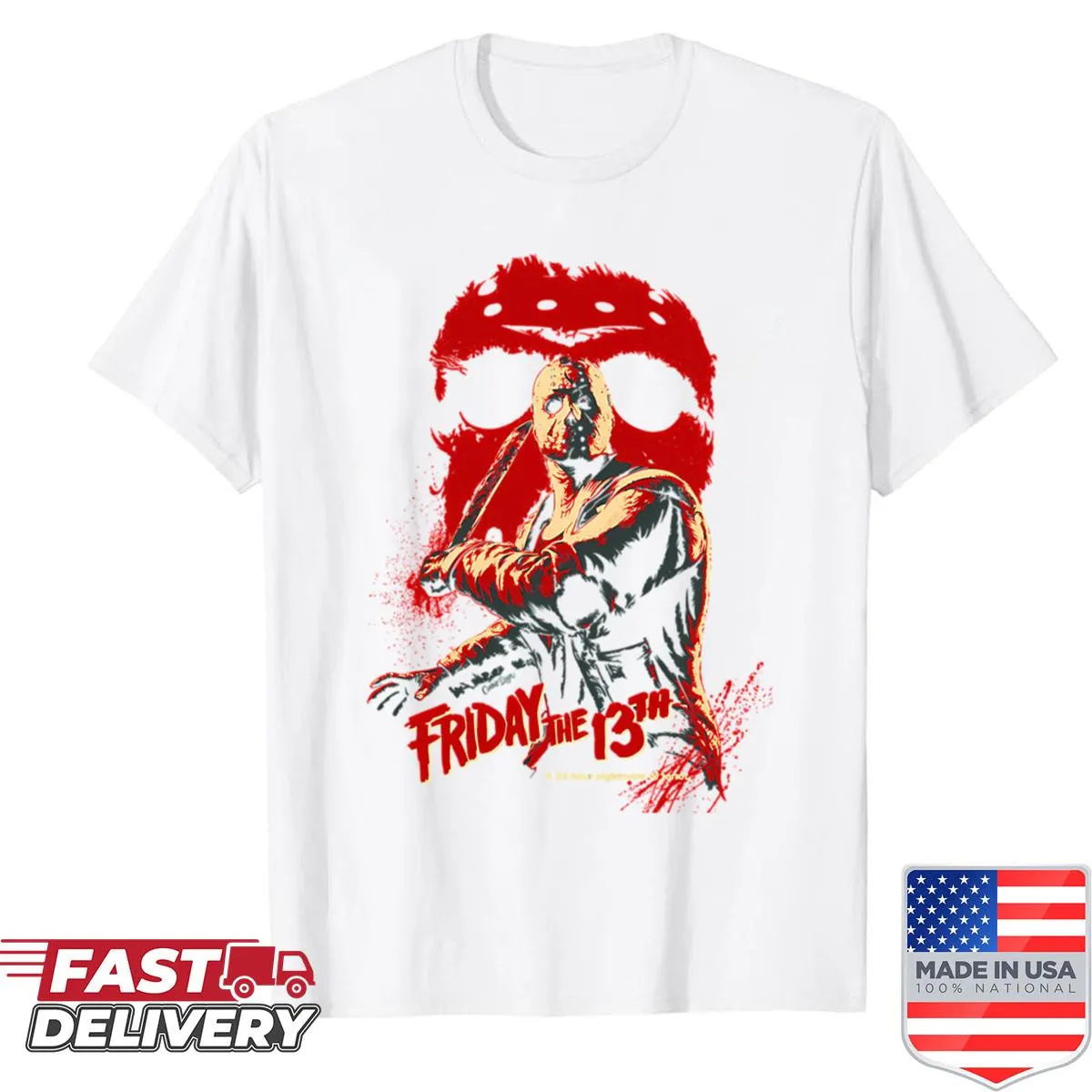 Vintage film horror movie logo t-shirt