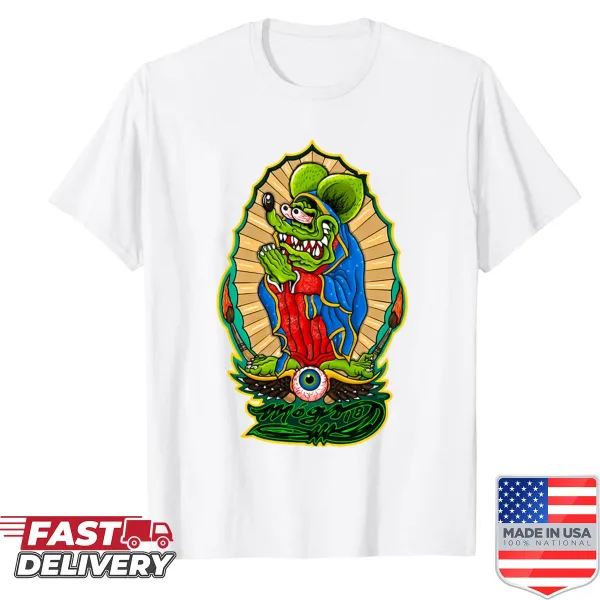 Vintage cartoon shirt featuring a groovy monster design.