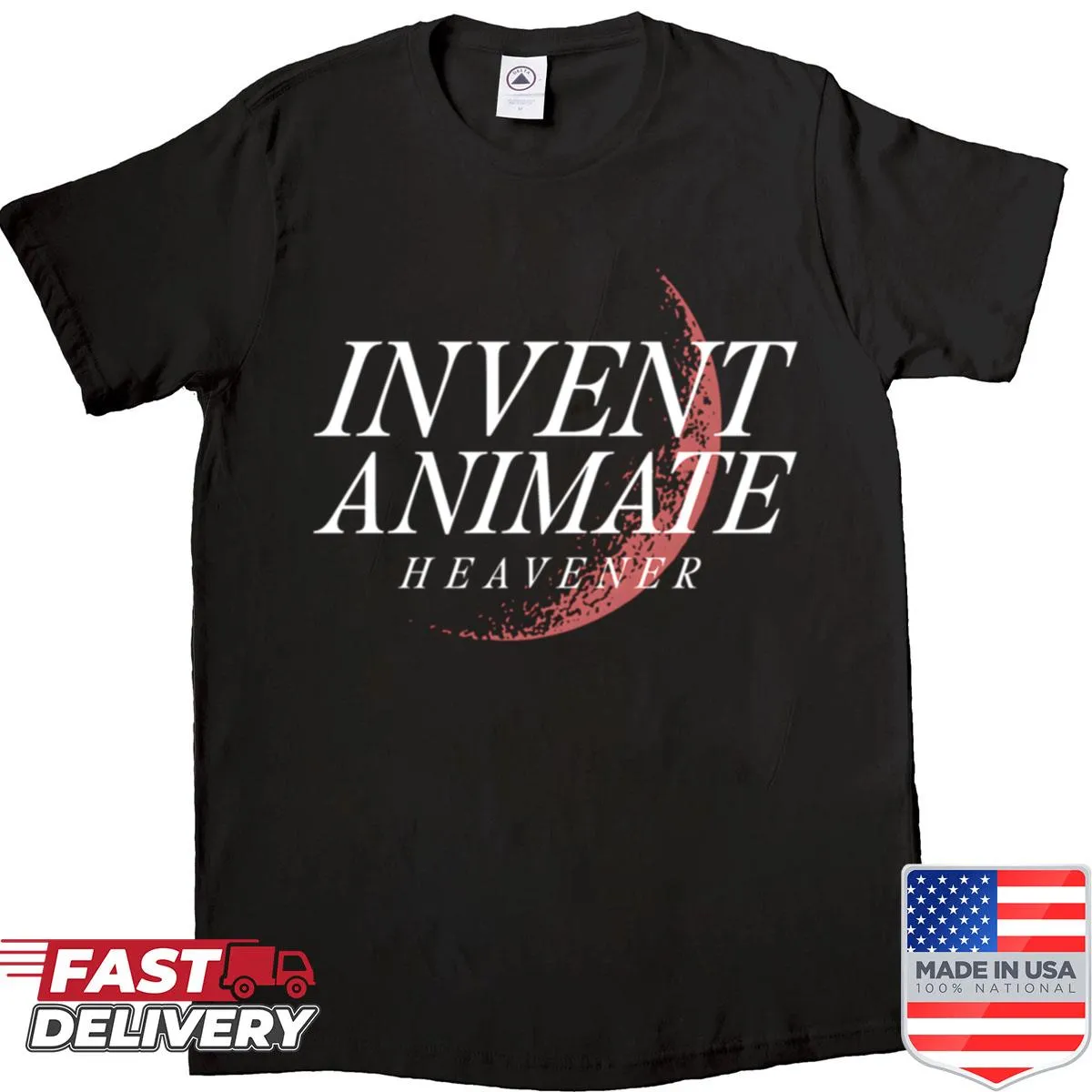 Bold Invent Animate metalcore logo t-shirt for music fans