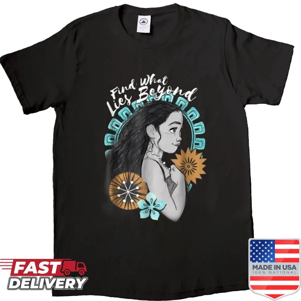Cartoon Island Ocean shirt featuring waves and a girl