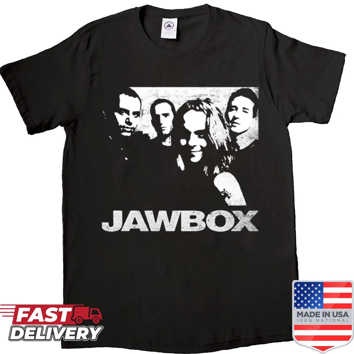 Retro graphic t-shirt featuring Jawbox band name