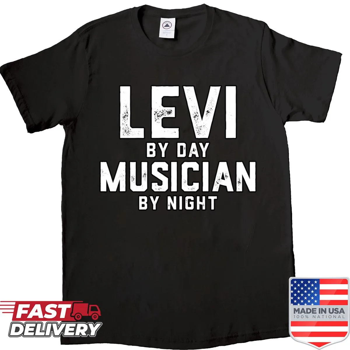 Stylish shirt featuring musician Levi design, perfect for Halloween