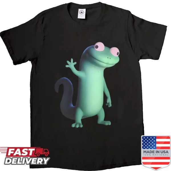 Cute T-shirt featuring the phrase 'Lizard Lizard Lizard' in a fun font