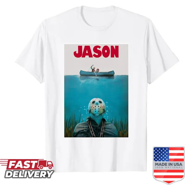 Vintage horror movie shirt with logo design