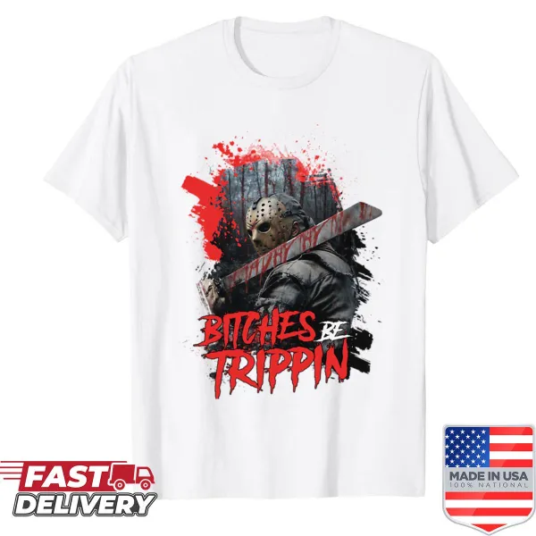 Vintage horror movie shirt featuring an iconic film logo.