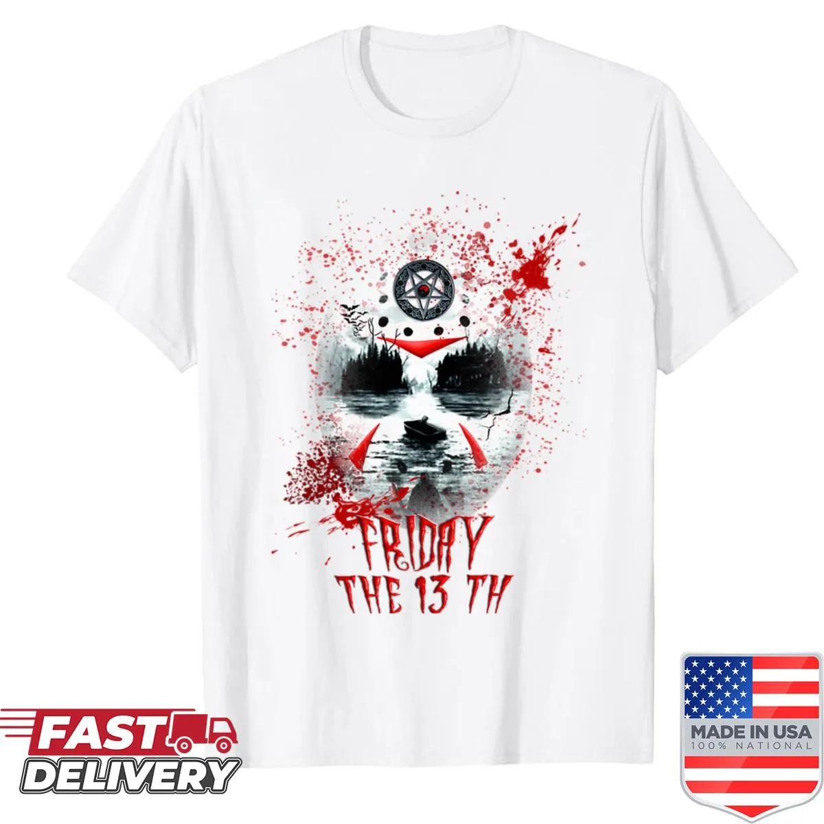 Vintage horror movie logo shirt for Halloween lovers