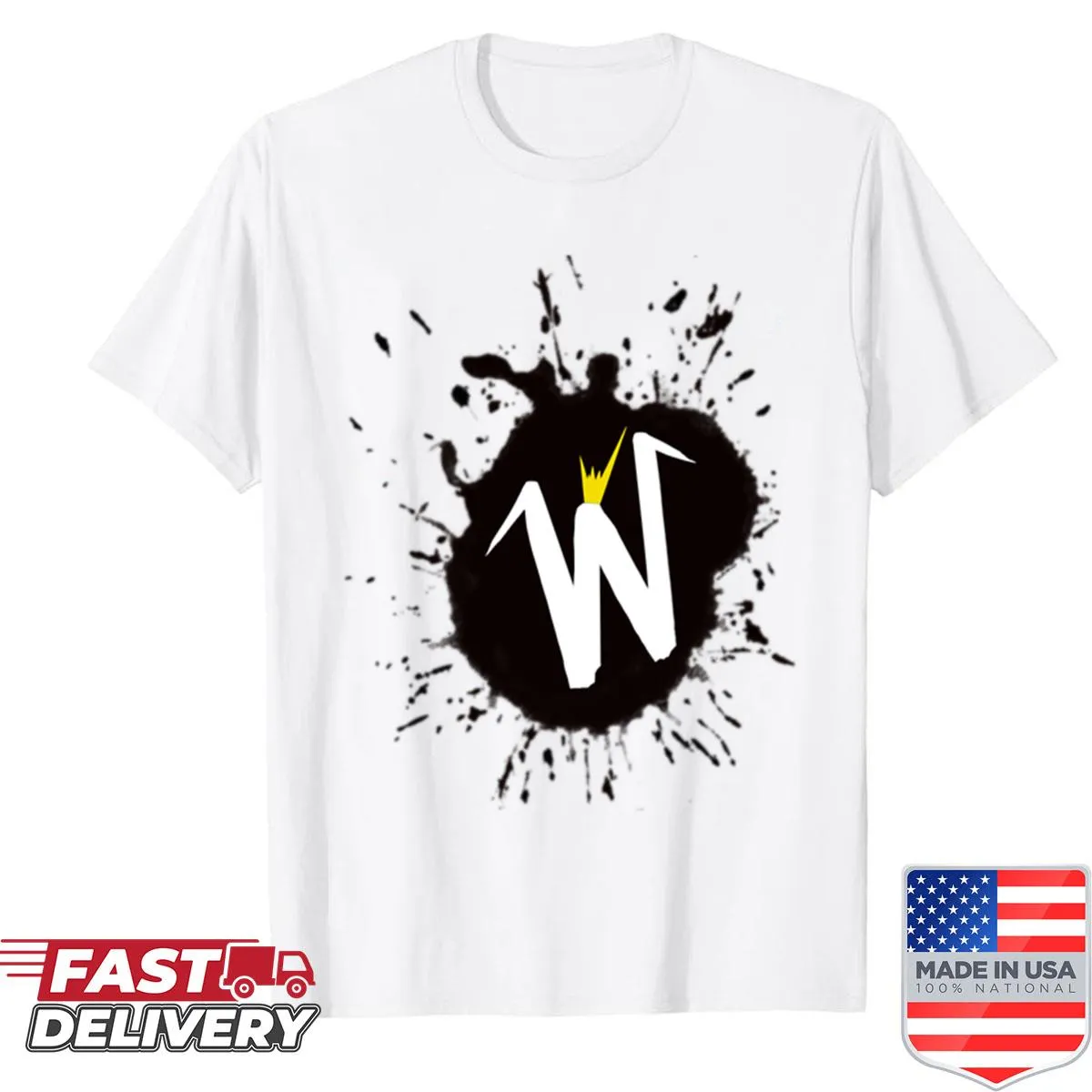 Bold typography featuring the letter 'W' in meme style