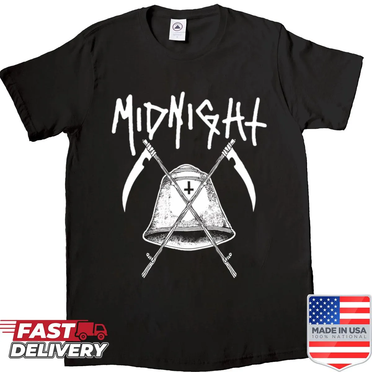 Shirt featuring the logo of the Midnight Band.