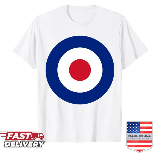 Minimalist shirt featuring the mod target symbol