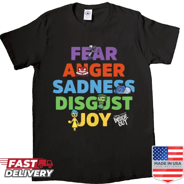 Vintage cartoon shirt featuring funny emotions related to movies.