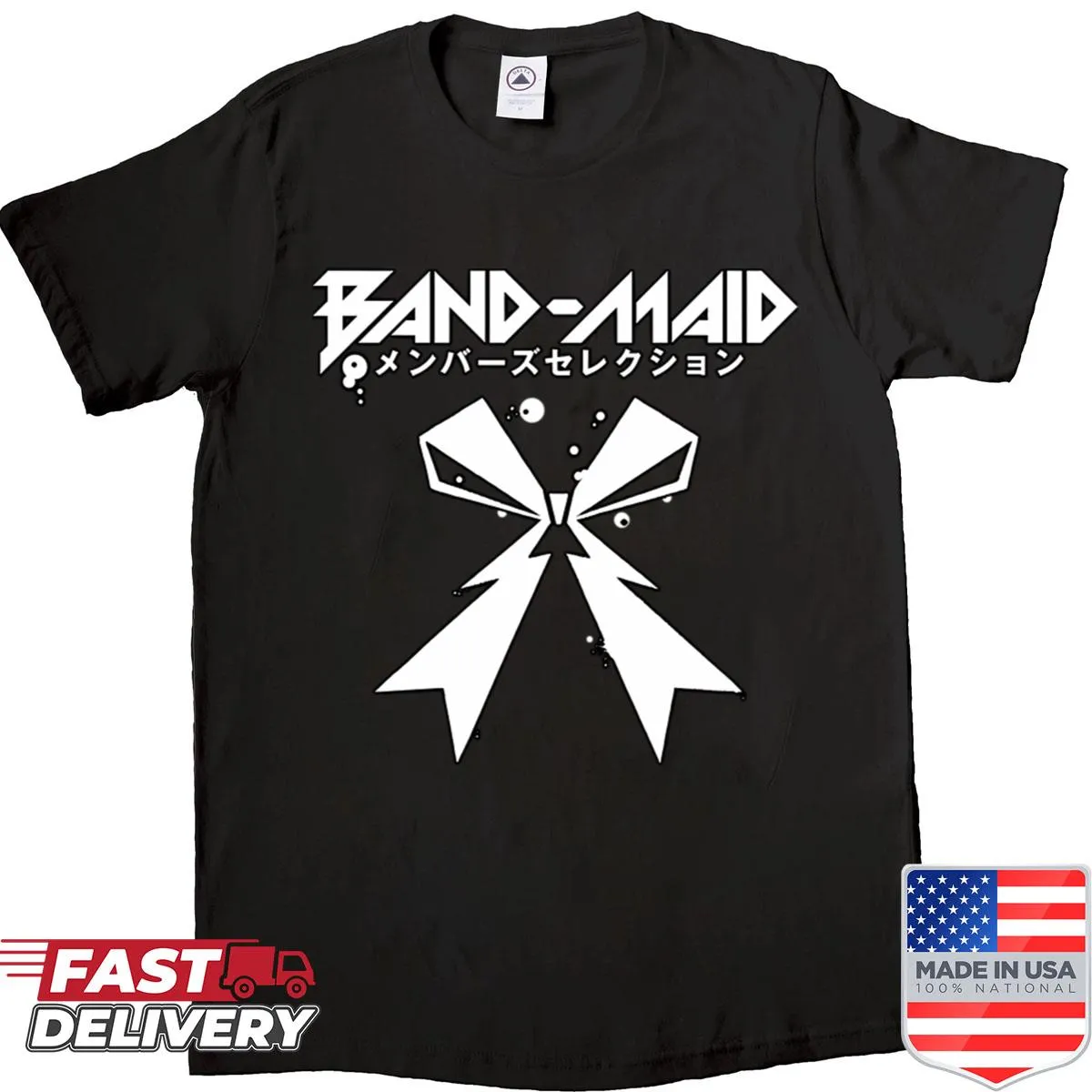 Band Maid Japan metal logo design on shirt