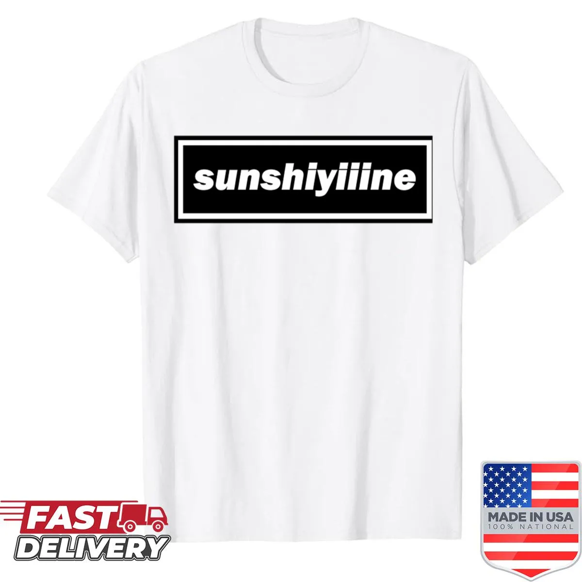 Playful T-shirt with sunny outdoor graphics
