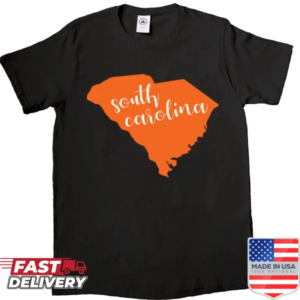 Oversized shirt featuring a vintage South Carolina graphic