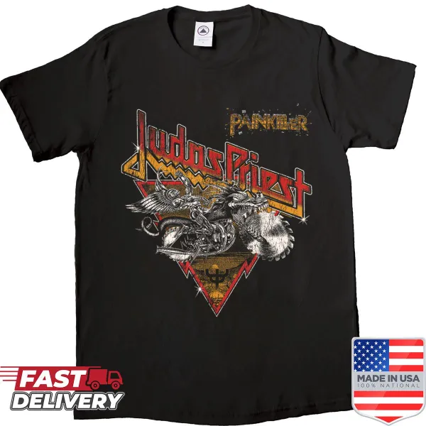 Painkiller Triangle shirt with bold typography and striking design
