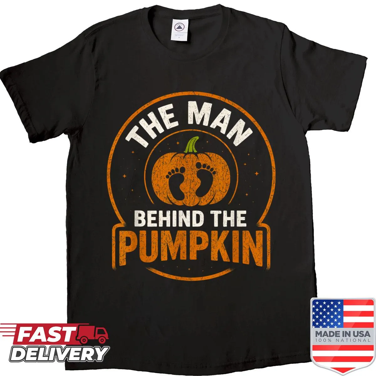 Funny pumpkin shirt for pregnancy announcement for dads