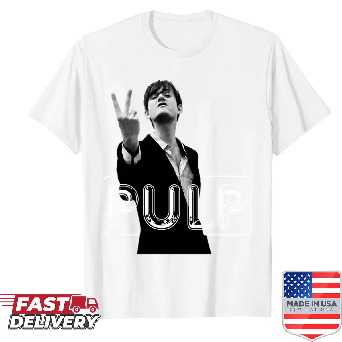 Pulp band logo shirt for music fans