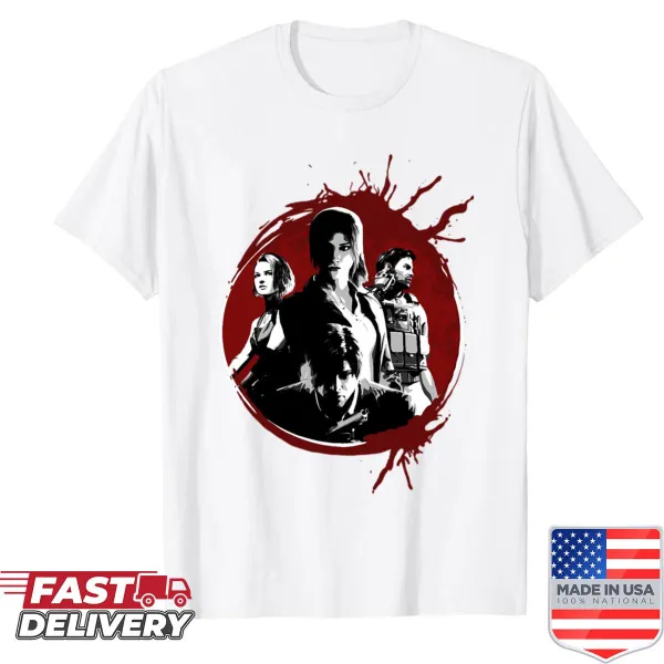 Shirt showcasing Resident Evil 2 game imagery