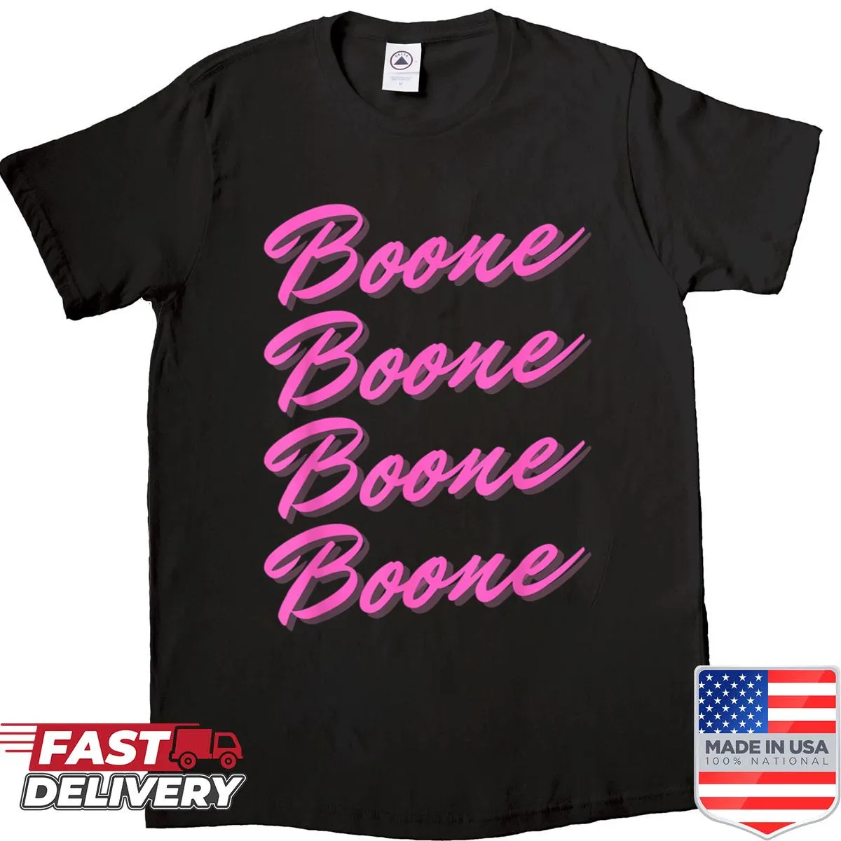 Vintage T-shirt with I Love Boone text