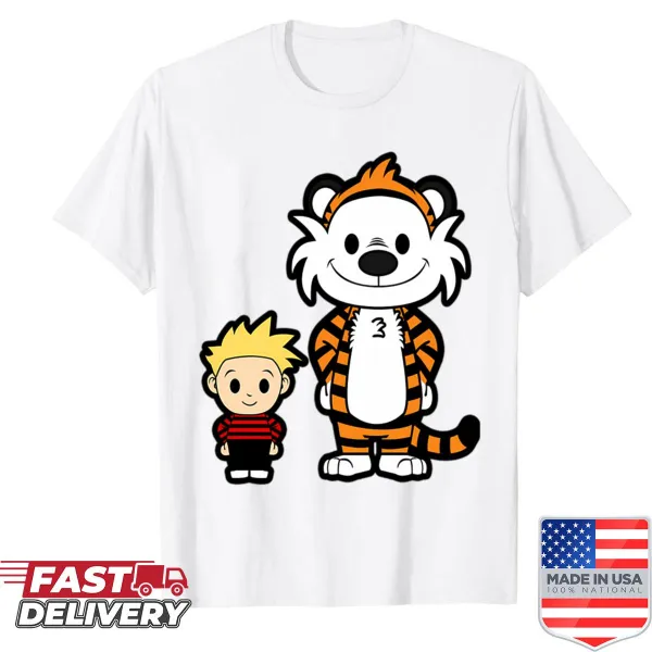 Retro comic-style shirt featuring imaginative characters